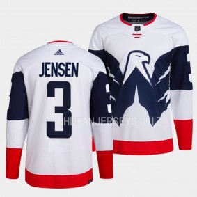 2023 NHL Stadium Series Washington Capitals Nick Jensen #3 White Primegreen Authentic Jersey