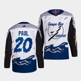 Reverse Retro 2.0 Nick Paul Tampa Bay Lightning Authentic Primegreen #20 White Jersey 2022