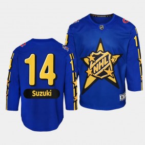 Nick Suzuki Montreal Canadiens Youth Jersey 2024 NHL All-Star Game Blue Premier Jersey