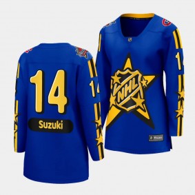 Montreal Canadiens Nick Suzuki 2024 NHL All-Star Game Breakaway Women Blue Jersey