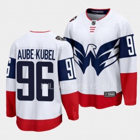 Washington Capitals Nicolas Aube-Kubel 2023 NHL Stadium Series White Breakaway Player Jersey Men's