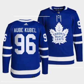 Toronto Maple Leafs 2022 Primegreen Authentic Nicolas Aube-Kubel #96 Blue Jersey Home