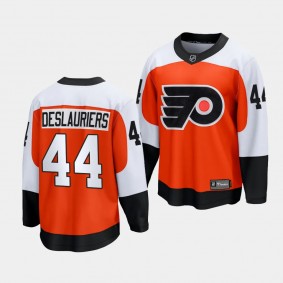Philadelphia Flyers Nicolas Deslauriers 2023-24 Home Burnt Orange Premier Breakaway Player Jersey Men's