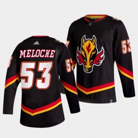 Calgary Flames Nicolas Meloche 2022-23 Alternate #53 Black Jersey Authentic