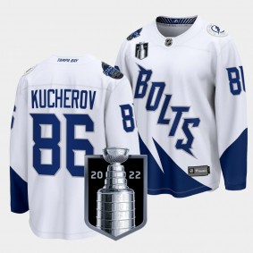 Nikita Kucherov Tampa Bay Lightning 2022 Stanley Cup Final White #86 Jersey Stadium Series