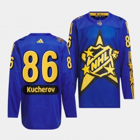 2024 NHL All-Star Game Tampa Bay Lightning Nikita Kucherov #86 Blue drew house Jersey