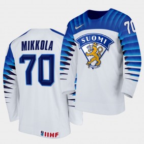 Niko Mikkola 2020 IIHF World Championship White Home Jersey
