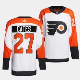 Philadelphia Flyers 2023-24 Authentic Noah Cates #27 White Jersey Away