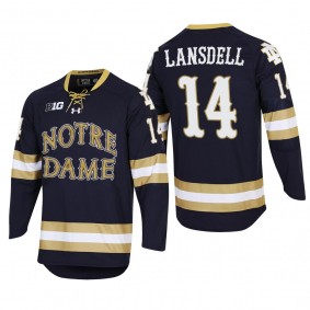 Notre Dame Fighting Irish Jesse Lansdell Hockey Navy Hockey Jersey
