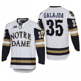 2022 Notre Dame Fighting Irish Matt Galajda Home White Hockey Jersey