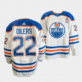 Edmonton Oilers 2022-23 Primegreen Authentic #22 White Jersey Away