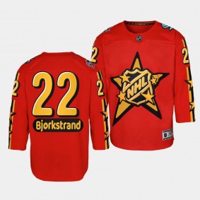 Seattle Kraken #22 Oliver Bjorkstrand 2024 NHL All-Star Game Premier Red Youth Jersey