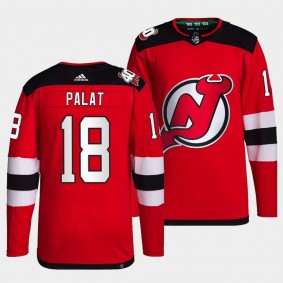 Ondrej Palat #18 New Jersey Devils 2022 Primegreen Authentic Red Jersey Home