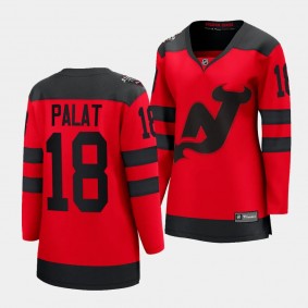 Ondrej Palat New Jersey Devils 2024 NHL Stadium Series Women Breakaway Player 18 Jersey