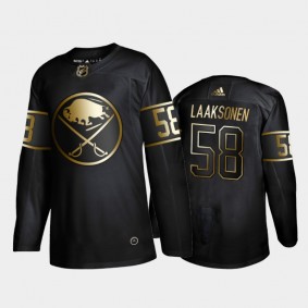 Buffalo Sabres Oskari Laaksonen #58 Authentic Golden Edition Black Jersey