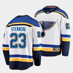 2023 NHL Draft Otto Stenberg St. Louis Blues Jersey White Away Breakaway Player