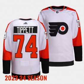 Owen Tippett Philadelphia Flyers 2023-24 Away White #74 Primegreen Authentic Pro Jersey Men's