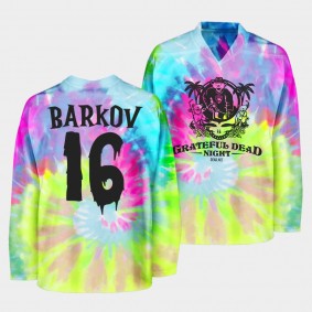 Florida Panthers Grateful Dead Night Aleksander Barkov #16 Tie-Dye Sweatshirt Halloween