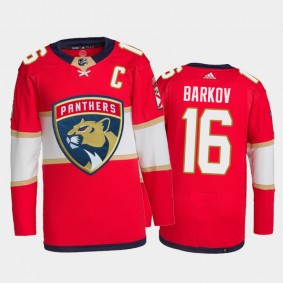 2021-22 Florida Panthers Aleksander Barkov Home Jersey Red Primegreen Authentic Pro Uniform