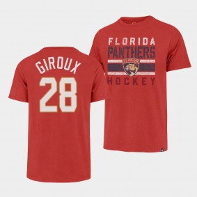 Florida Panthers Claude Giroux 2022 NHL Playoffs Premier Franklin Red #28 T-Shirt