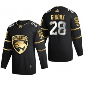 Claude Giroux #28 Florida Panthers Golden Edition Black Authentic Jersey