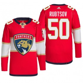 German Rubtsov Florida Panthers Home Jersey 2022 Red #50 Authentic Primegreen Uniform