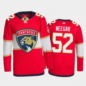 2021-22 Florida Panthers MacKenzie Weegar Home Jersey Red Primegreen Authentic Pro Uniform