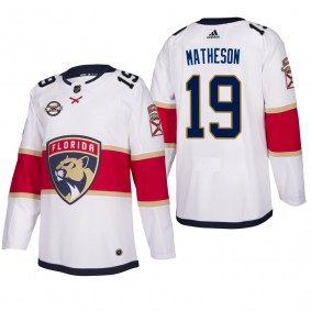 Men's Florida Panthers Mike Matheson #19 Away White Breakaway Player Cheap Jersey
