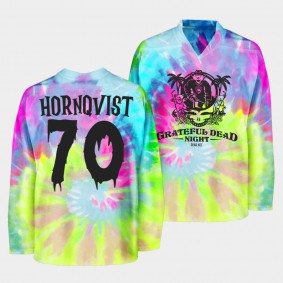 Florida Panthers Grateful Dead Night Patric Hornqvist #70 Tie-Dye Sweatshirt Halloween