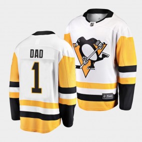 Greatest Dad Pittsburgh Penguins White Jersey 2022 Fathers Day Gift