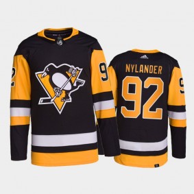 Alex Nylander Pittsburgh Penguins Home Jersey 2022-23 Black #92 Primegreen Authentic Uniform