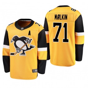 Men's Pittsburgh Penguins Evgeni Malkin #71 2019 Alternate Reasonable Breakaway Jersey - Gold
