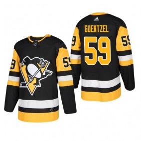 Men's Pittsburgh Penguins Jake Guentzel #59 Home Black Authentic Player Cheap Jersey