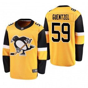 Men's Pittsburgh Penguins Jake Guentzel #59 2019 Alternate Reasonable Breakaway Jersey - Gold