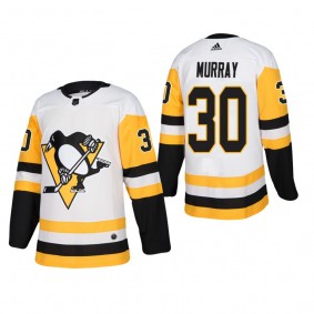 Men's Pittsburgh Penguins Matt Murray #30 Away White Away Authentic Player Cheap Jersey