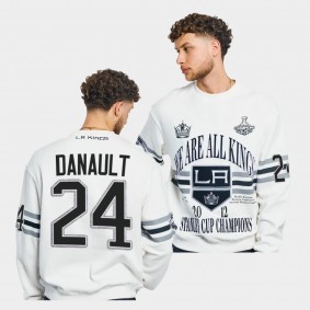 Los Angeles Kings Phillip Danault We Are All Kings #24 White Crew Sweatshirt