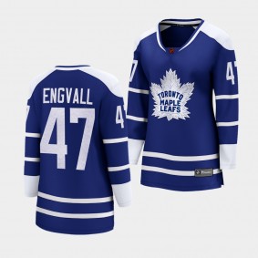 Maple Leafs Pierre Engvall 2022 Special Edition 2.0 Blue Jersey Women