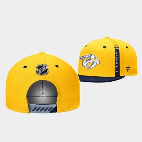 Nashville Predators 2022 NHL Draft Authentic Pro Hat Gold