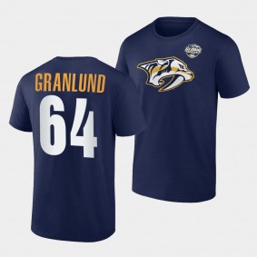 Mikael Granlund 2022 NHL Global Series Nashville Predators Navy T-Shirt
