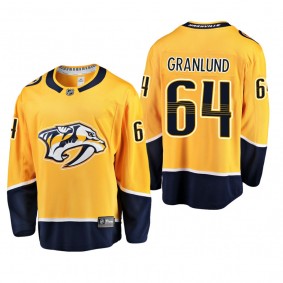Men's Nashville Predators Mikael Granlund #64 Home Gold Breakaway Player Cheap Jersey