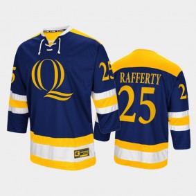 Brogan Rafferty #25 Quinnipiac Bobcats College Hockey Navy Jersey