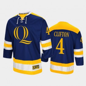 Connor Clifton #4 Quinnipiac Bobcats College Hockey Navy Jersey