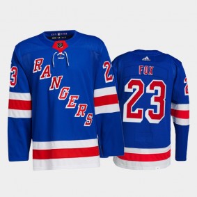 2021-22 New York Rangers Adam Fox Primegreen Authentic Jersey Blue Home Uniform