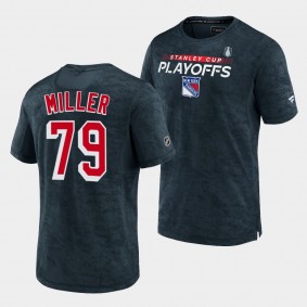 K'Andre Miller New York Rangers 2022 Stanley Cup Playoffs Authentic Pro Charcoal T-Shirt