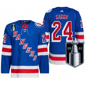 New York Rangers 2022 Stanley Cup Playoffs Kaapo Kakko Authentic Pro Jersey