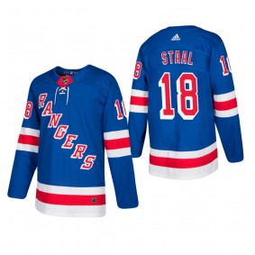 Men's New York Rangers Marc Staal #18 Home Blue Authentic Player Cheap Jersey