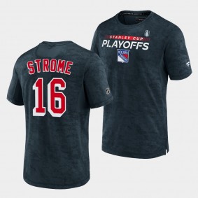 Ryan Strome New York Rangers 2022 Stanley Cup Playoffs Authentic Pro Charcoal T-Shirt