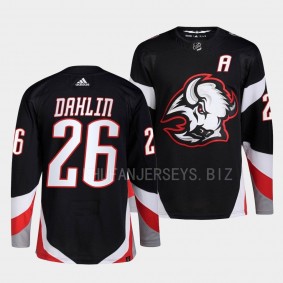Rasmus Dahlin Buffalo Sabres 2022-23 Goathead Alternate Black #26 Primegreen Authentic Jersey Men's
