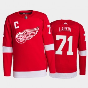 2021-22 Detroit Red Wings Dylan Larkin Pro Authentic Jersey Red Home Uniform