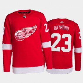 2021-22 Detroit Red Wings Lucas Raymond Pro Authentic Jersey Red Home Uniform